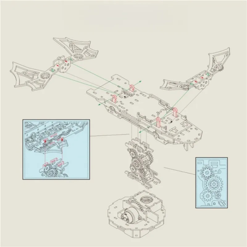 3D Wooden Puzzle - Wind Voyager