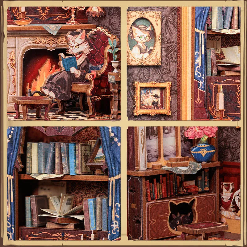 Count Cat's Study | Book Nook-bouwpakket