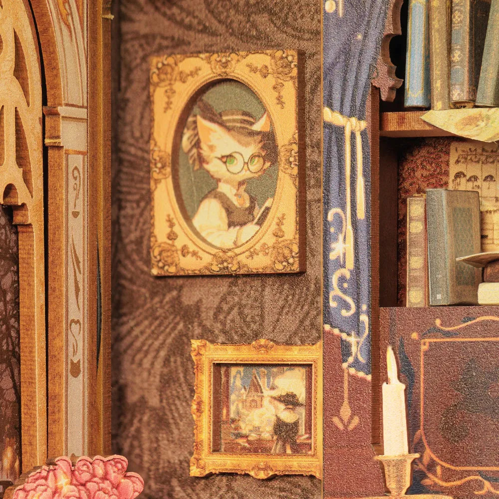 Count Cat's Study | Book Nook-bouwpakket