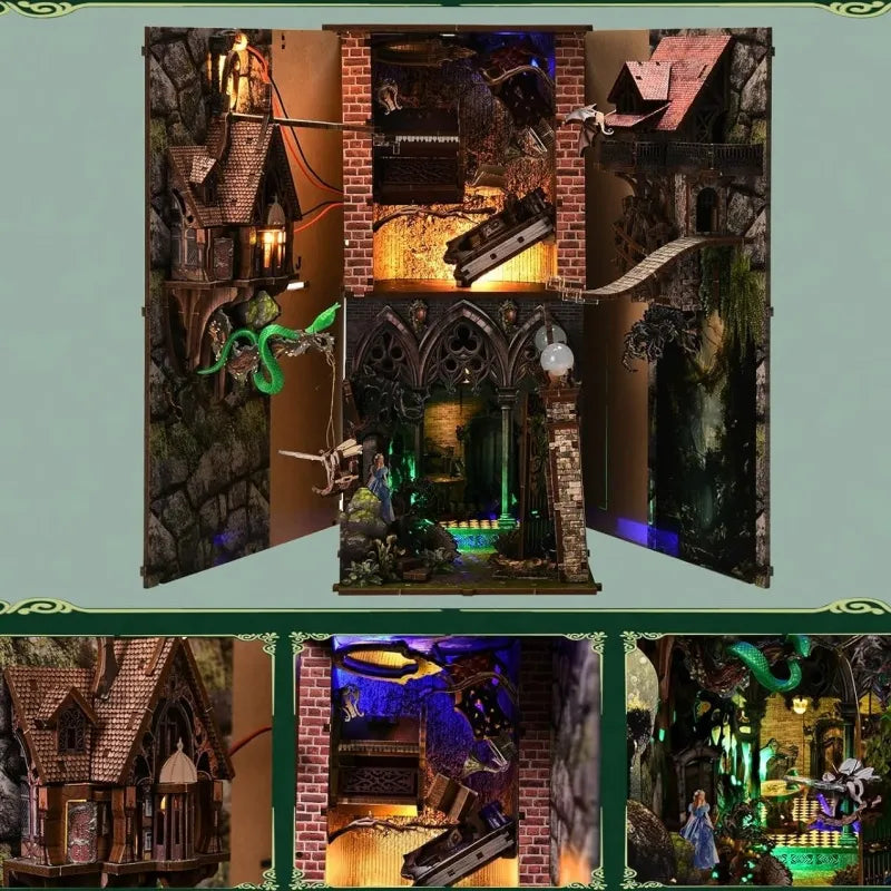 Down the Rabbit Hole Alice in Wonderland | Book Nook-bouwpakket