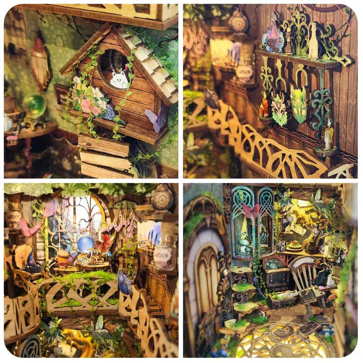 Green Fairyland book nook kit – detail view 2