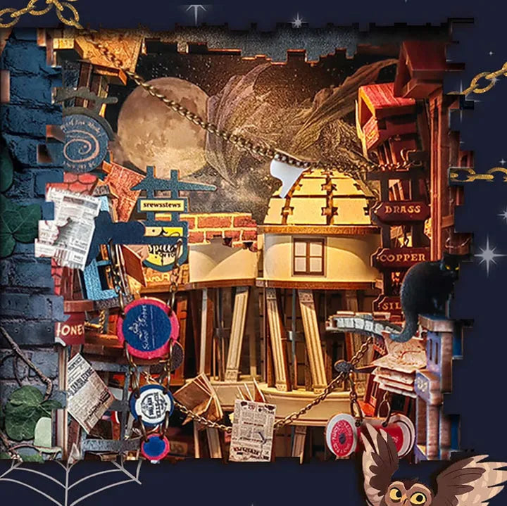 Magic Night Alley | Book Nook-bouwpakket