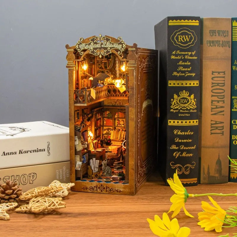 Kit Book Nook Bibliothèque magique