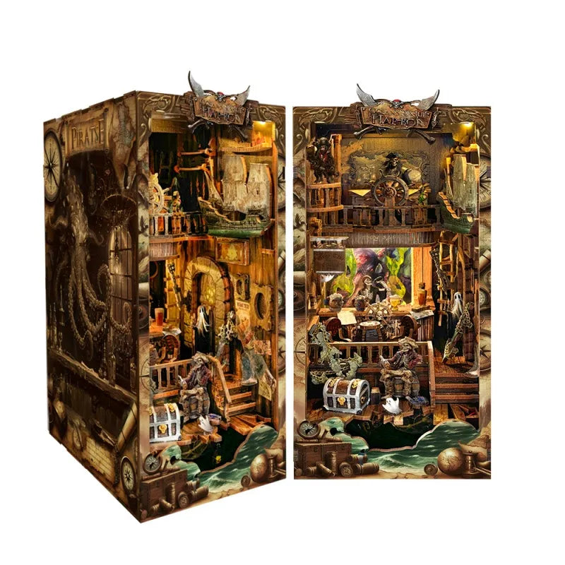Kit Book Nook du navire fantôme du Nouveau Monde