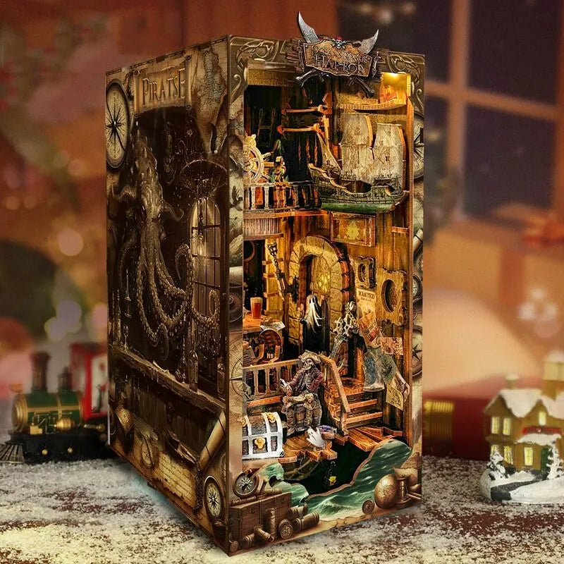 Kit Book Nook du navire fantôme du Nouveau Monde