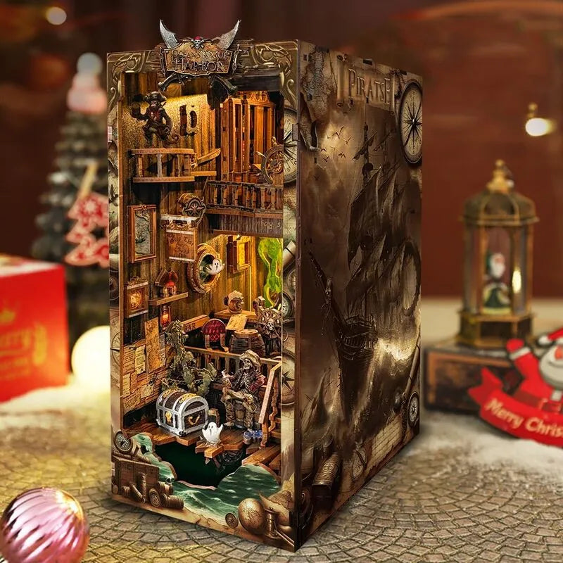 Kit Book Nook du navire fantôme du Nouveau Monde