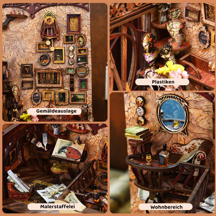 Painter's Day at Dusk | Book Nook-bouwpakket