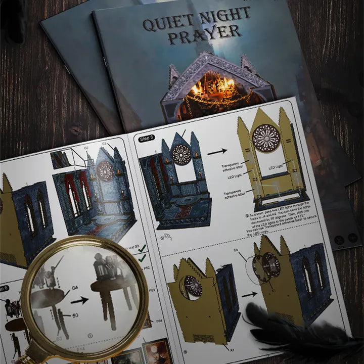 Kit Book Nook Prière dans la nuit silencieuse