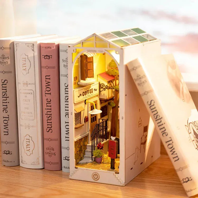 Kit de Book Nook Ville ensoleillée