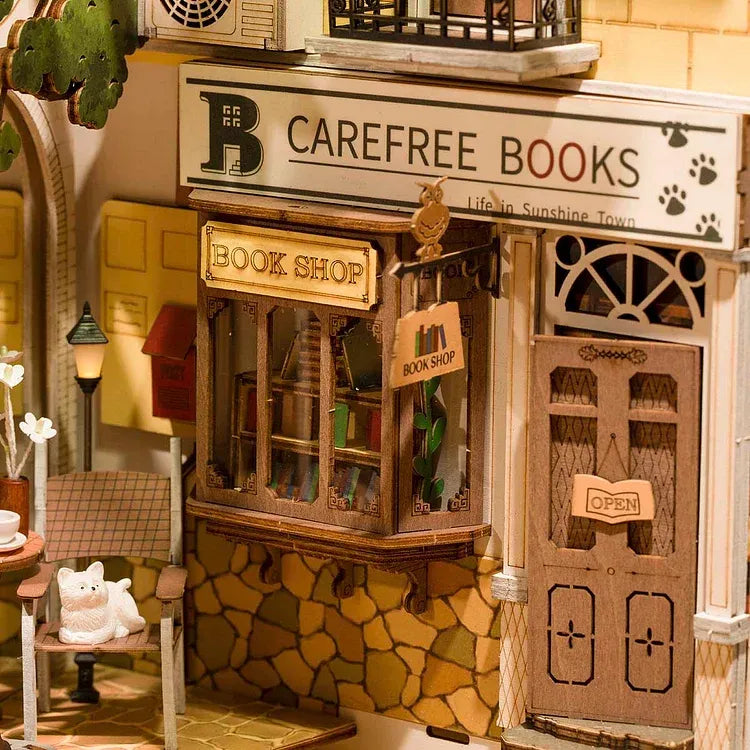Kit de Book Nook Ville ensoleillée