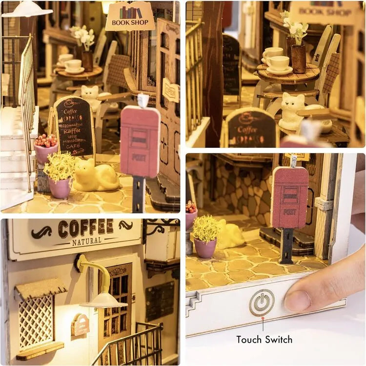 Kit de Book Nook Ville ensoleillée