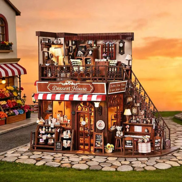 Miniature House Kit - Corner Dessert House