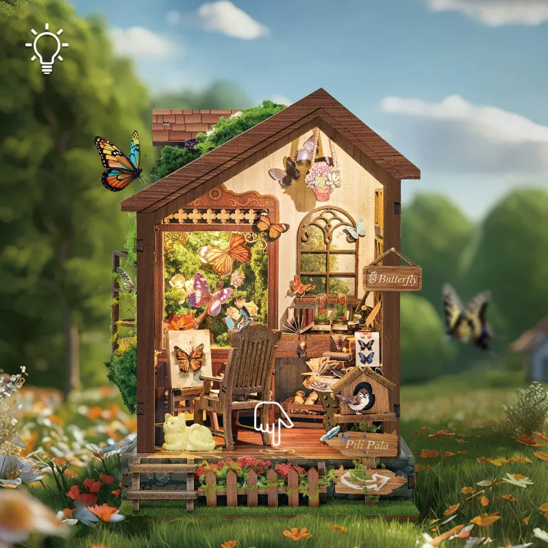 Kit de maison miniature Maison des papillons