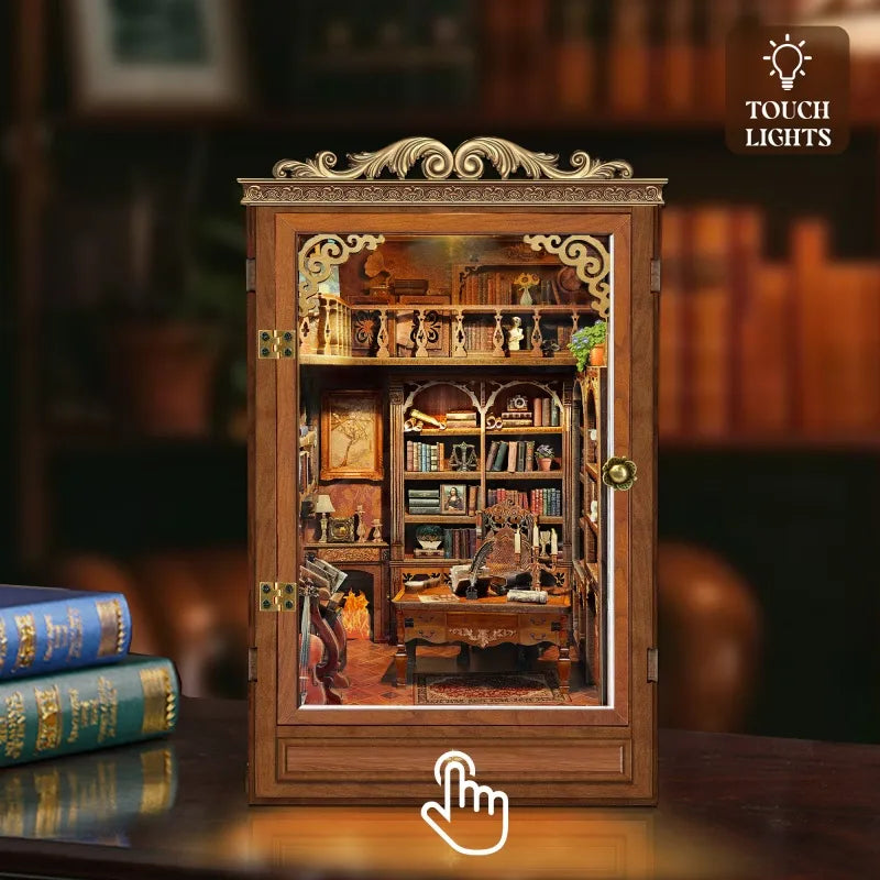 Time Book House miniature kit β DIY 3D library scene