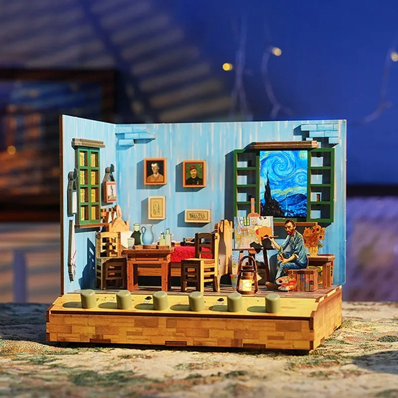 Kit de maison miniature de la chambre de Vincent