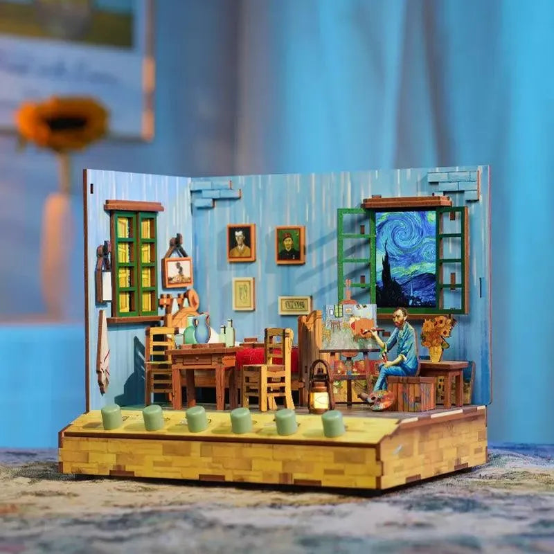 Kit de maison miniature de la chambre de Vincent