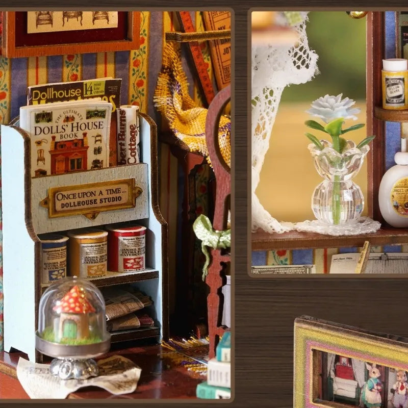 Kit de maison miniature Boutique de maison de poupée