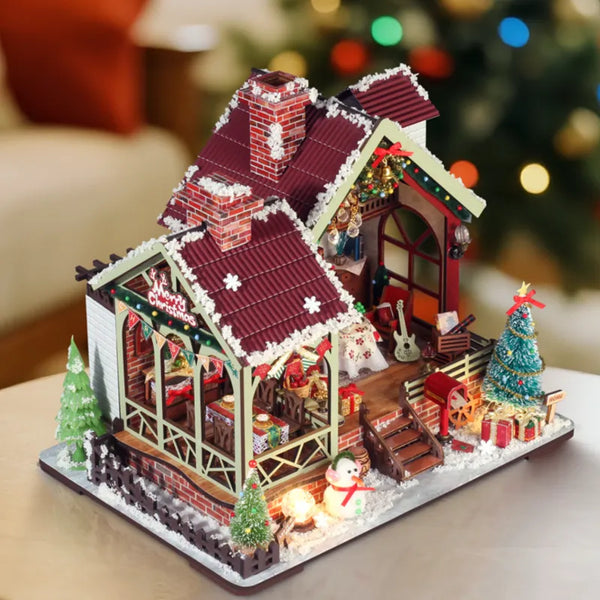 Kit maison miniature Warm Christmas Lodge – Chalet de Noël chaleureux