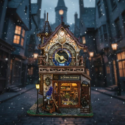 Miniature House Kit - Time Magic Club | 3D Wood Puzzle