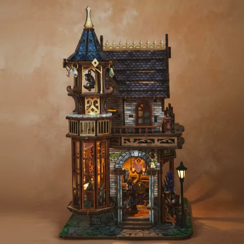 Miniature House Kit - Time Magic Club | 3D Wood Puzzle