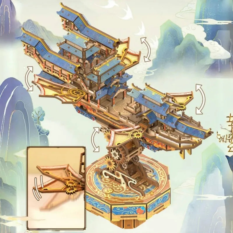 3D Wooden Puzzle - Wind Voyager