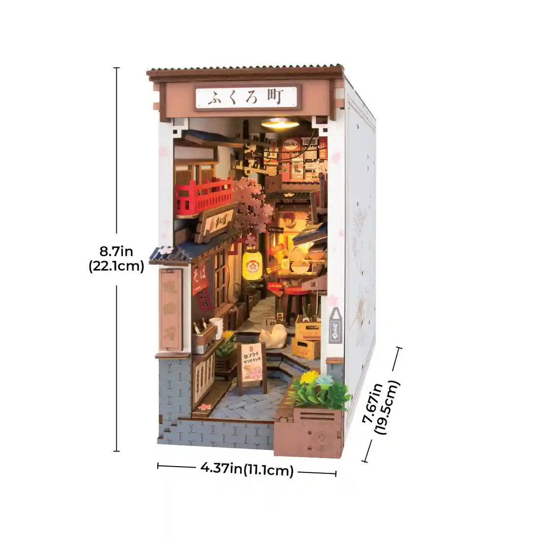 Sakura Wine Alley — DIY Book Nook Kit