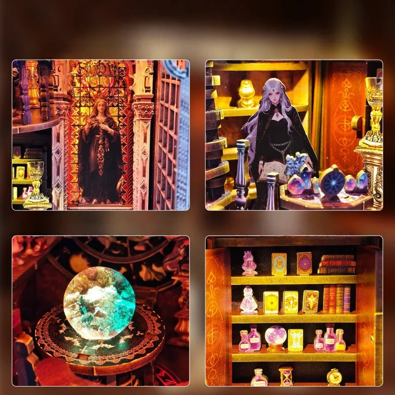 Tarot Divination Association Book Nook Kit – DIY Art Nouveau Scene