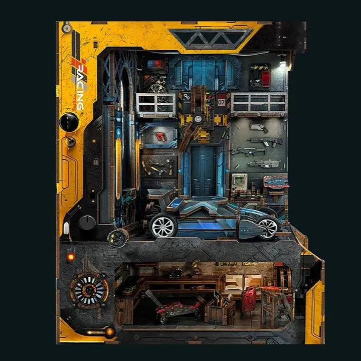 DIY Book Nook - Automobile Workshop