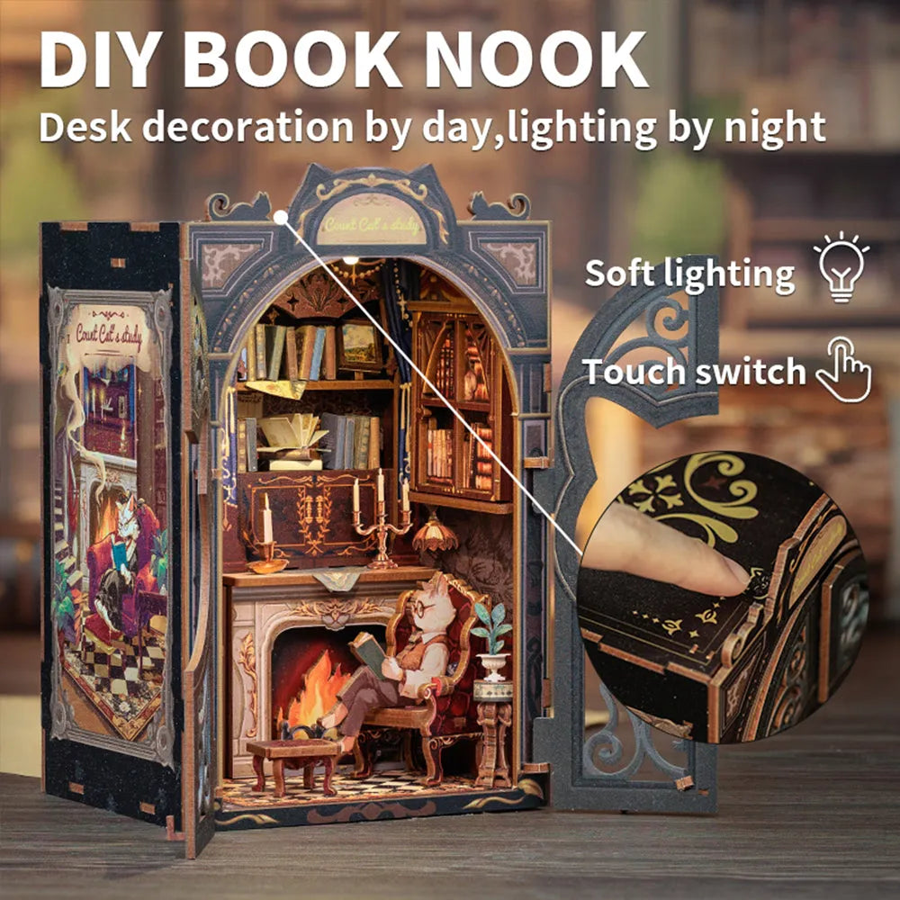 Count Cat's Study | Book Nook-bouwpakket