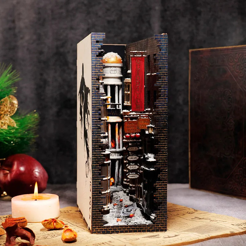 Diagon Alley | Book Nook-bouwpakket met magische winkels