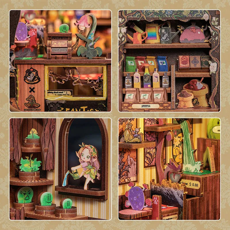 Fantasy Plant Shop | Book Nook-bouwpakket