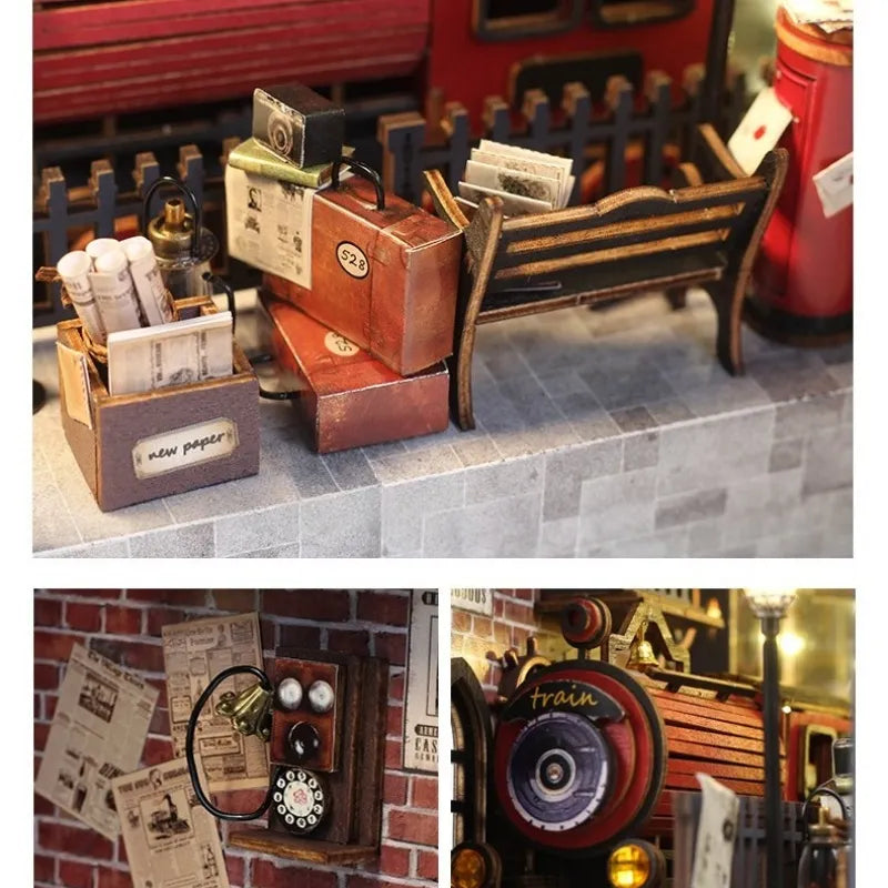 Fantasy Train Platform | Book Nook-bouwpakket