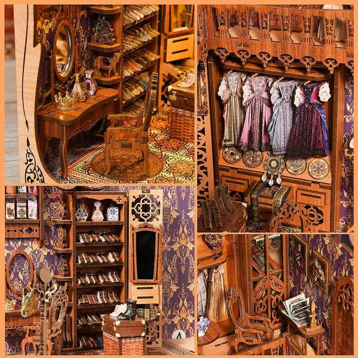 Magnifique garde-robe de la duchesse Book Nook Kit