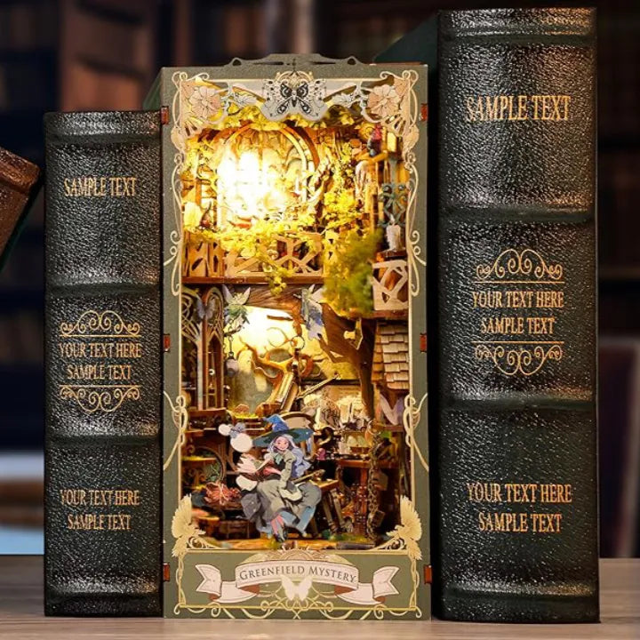 Pays des fées vert Book Nook Kit