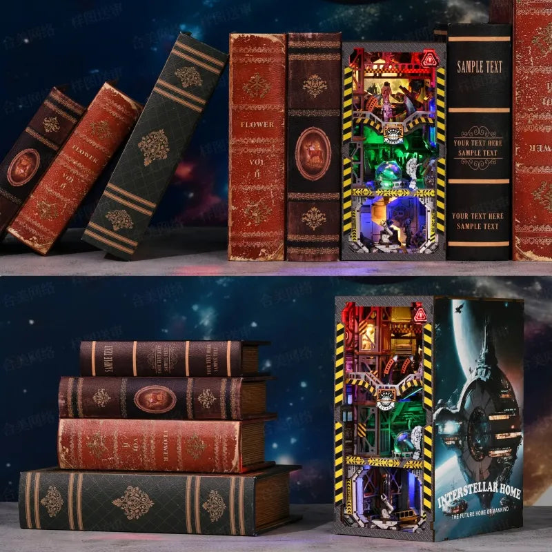 Kit Book Nook Maison interstellaire Book Nook