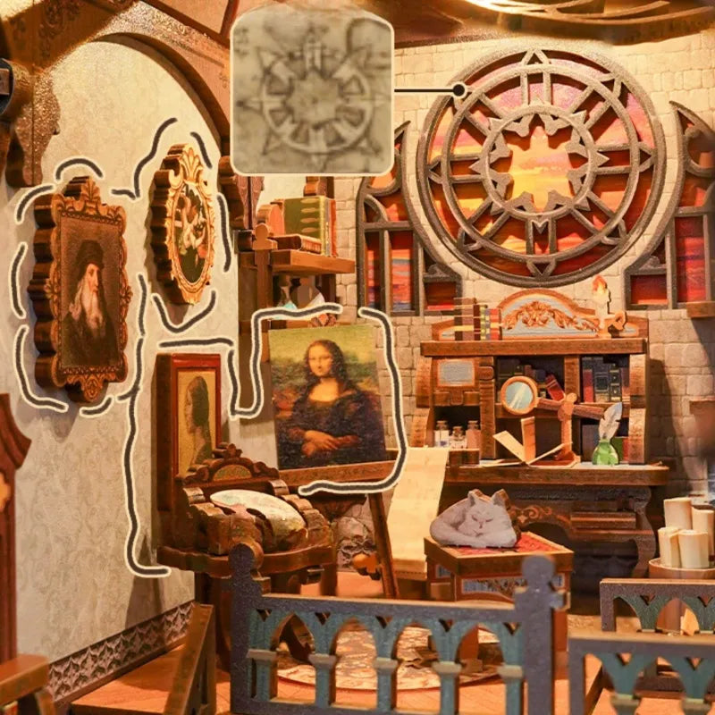 Leonardo Da Vinci Book Nook Kit – DIY Renaissance Study
