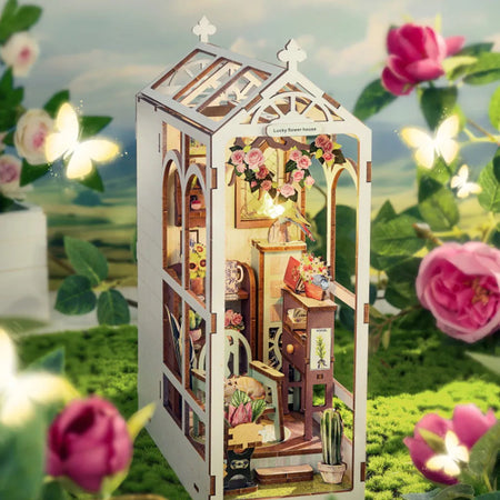 Maison des fleurs porte-bonheur Book Nook Kit