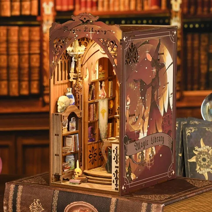 Kit de Book Nook Bibliothèque magique