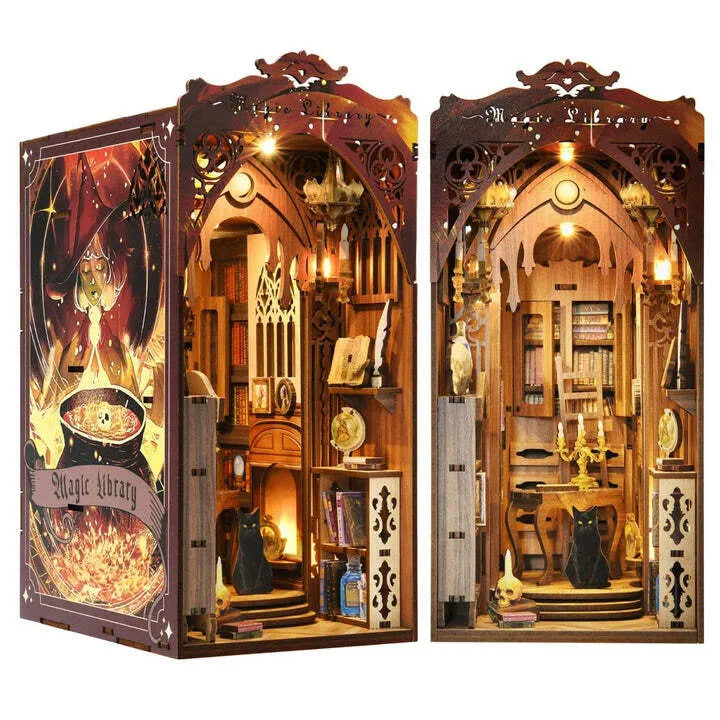 Kit de Book Nook Bibliothèque magique