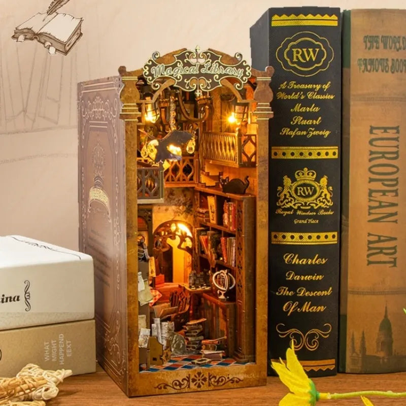 Kit Book Nook Bibliothèque magique