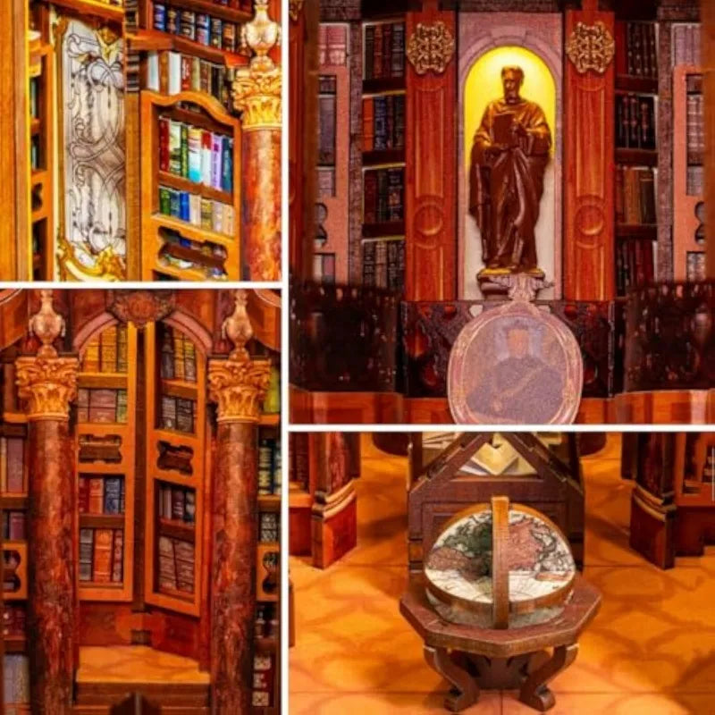 Kit Book Nook Bibliothèque du monastère