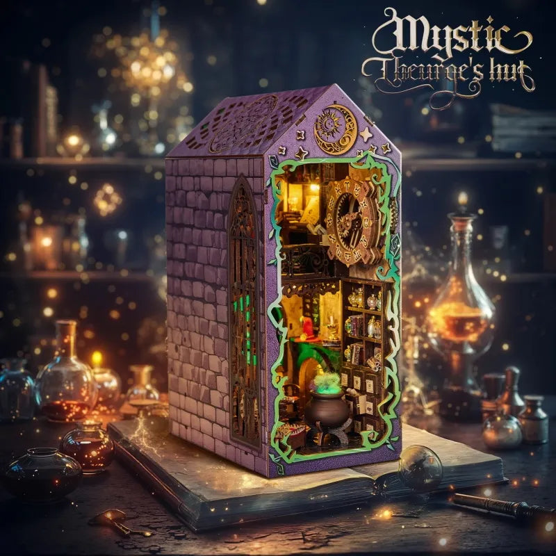Kit de Book Nook Hutte du mage mystique