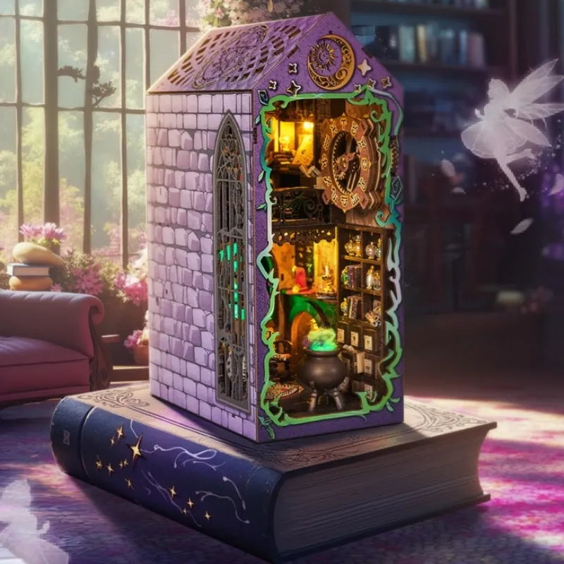 Kit de Book Nook Hutte du mage mystique