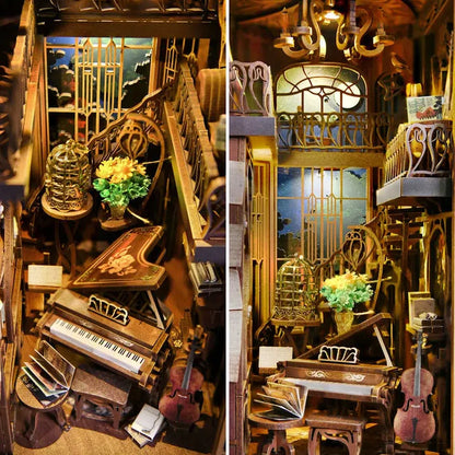 Book Nook - Pianist with Nightingale
