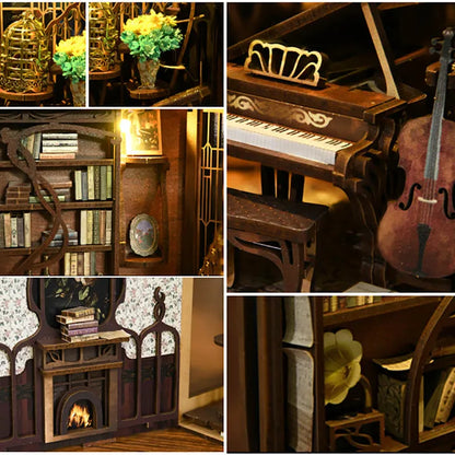 Book Nook - Pianist with Nightingale