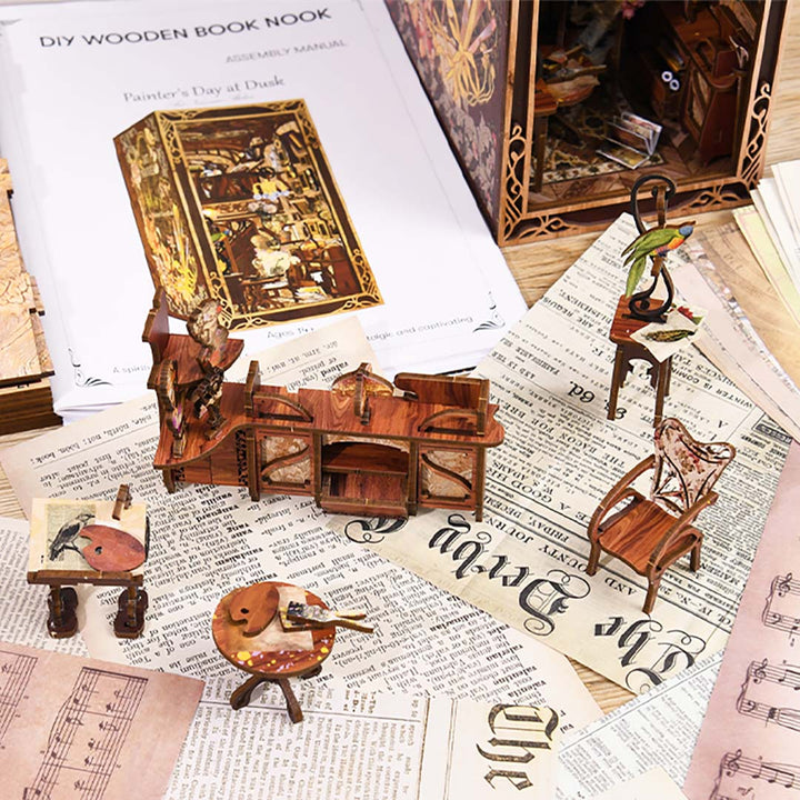 Painter's Day at Dusk | Book Nook-bouwpakket