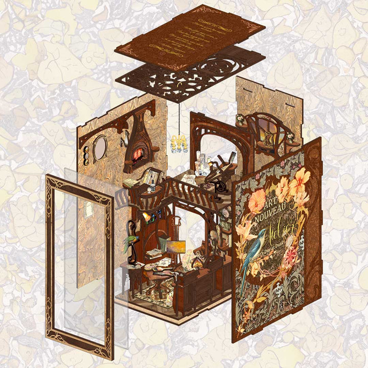 Painter's Day at Dusk | Book Nook-bouwpakket