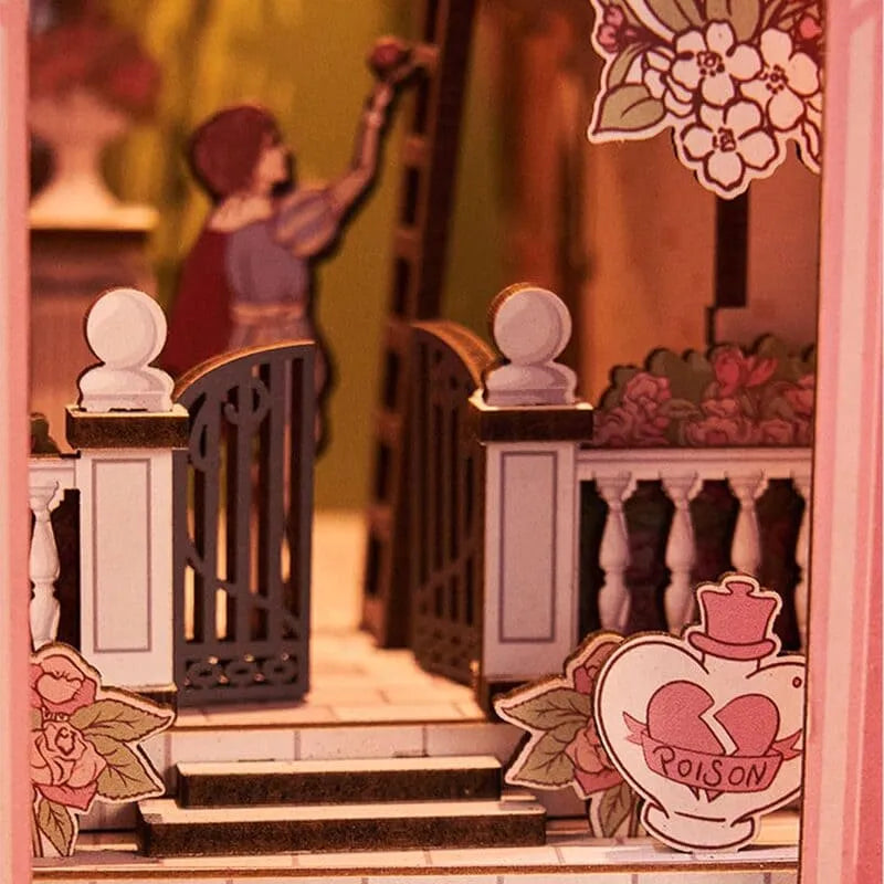 Build a miniature literary romance