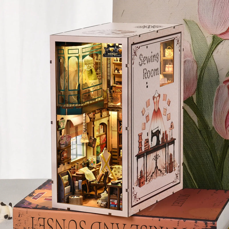 Sewing Room Book Nook Kit – DIY Miniature Tailor's Shop
