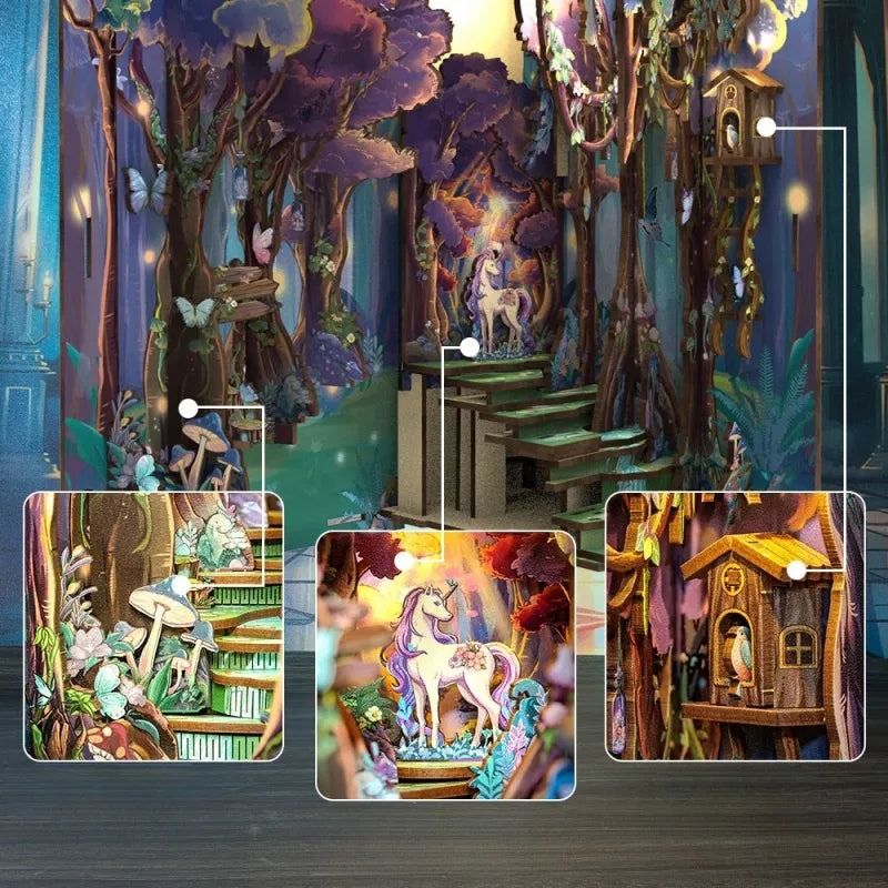 Kit Book Nook de la grâce de la forêt